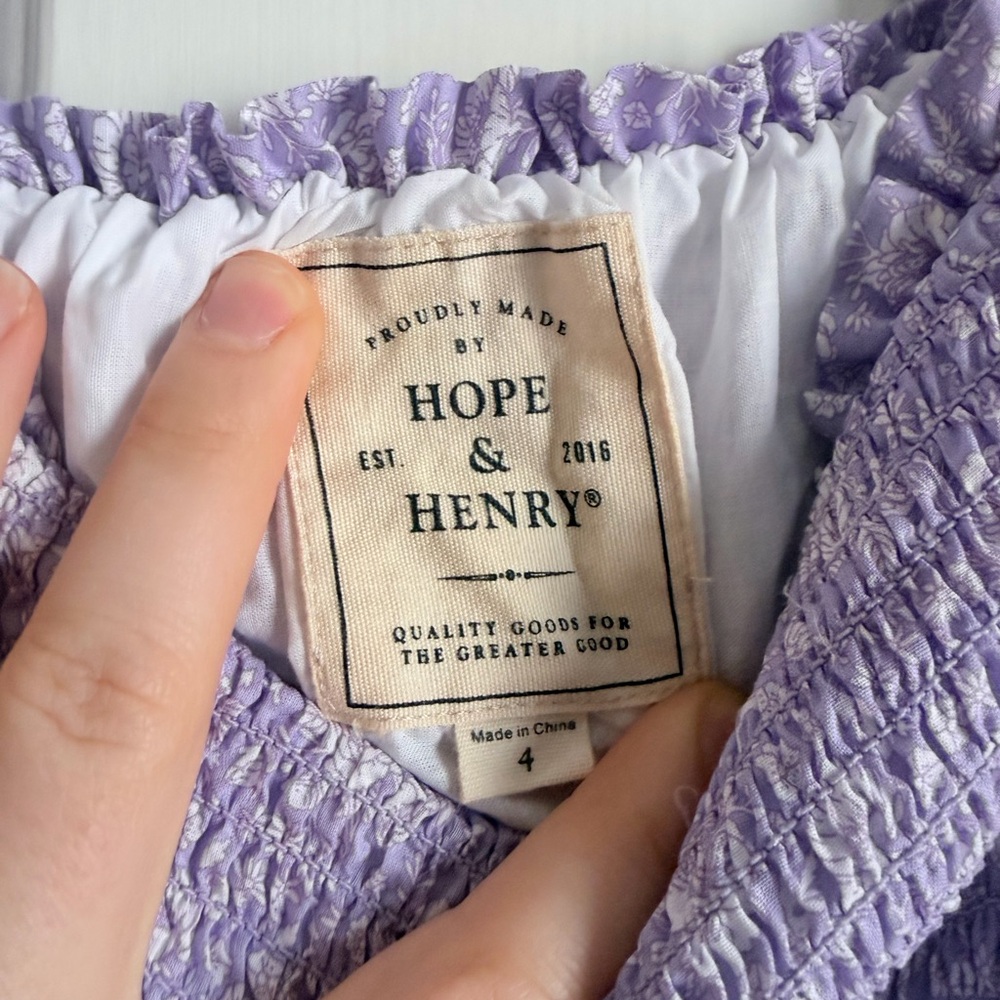 Adorable Lavender Kids Dress - Picture 2 of 2